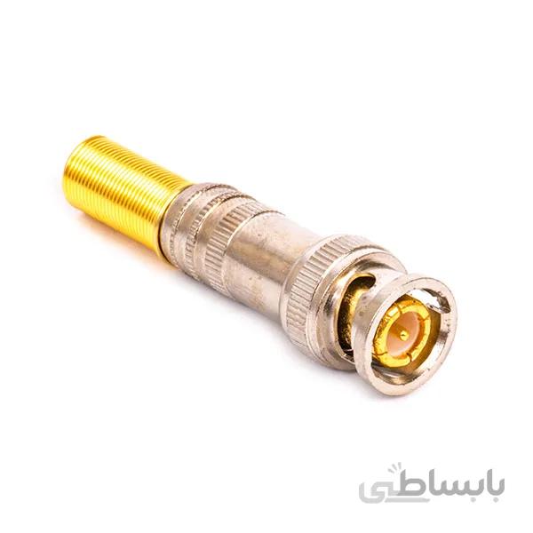 فیش bnc پیچی دم طلایی