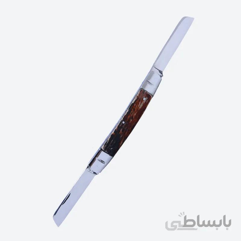 چاقوی فلمتراش دو تیغه دسته استخوان