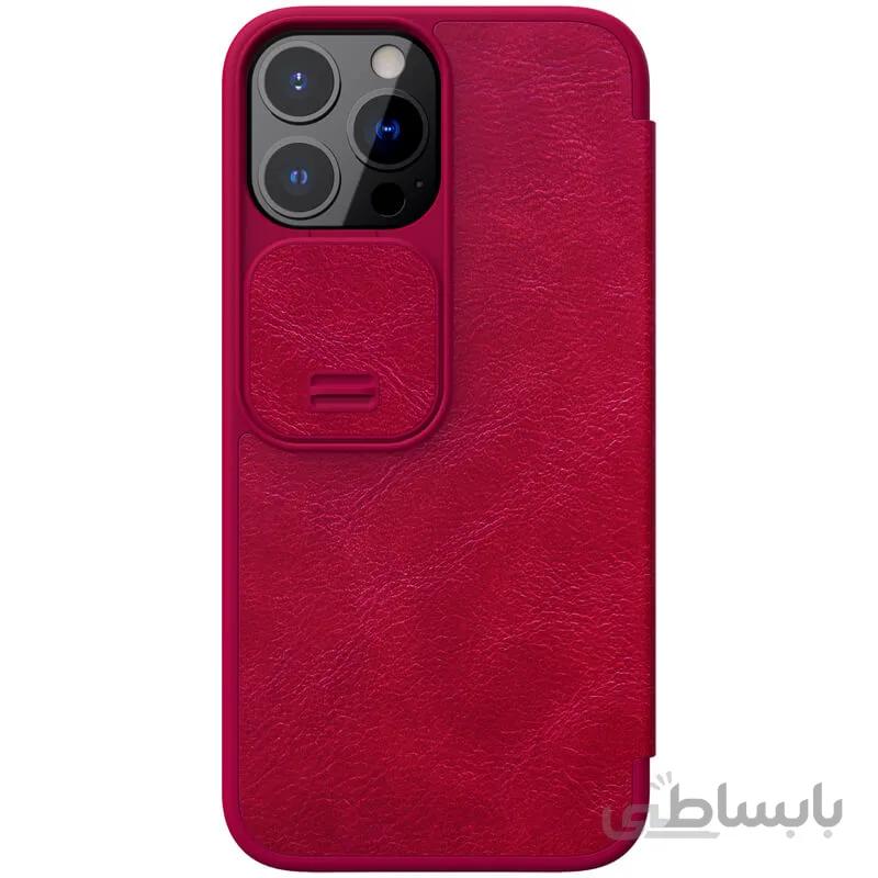 کیف کلاسوری چرمی نیلکین مدل Quin Flip مناسب گوشی موبایل iPhone 13 pro