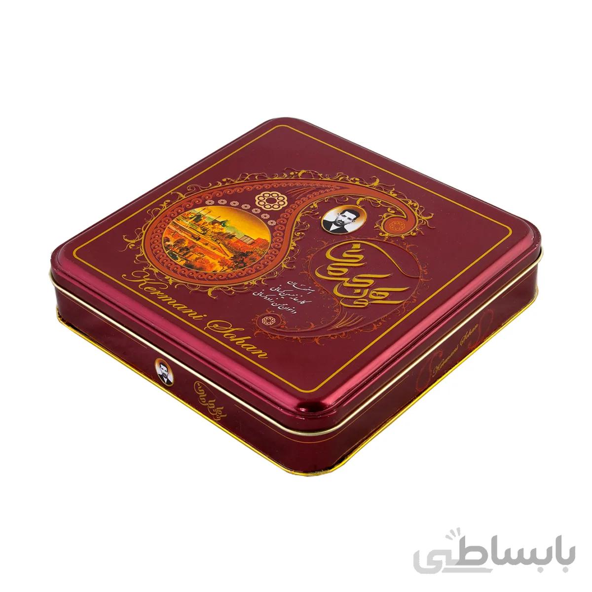 سوهان عسلی تخت جعبه فلزی