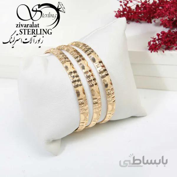 النگو طرح طلا مدل چهار خط
