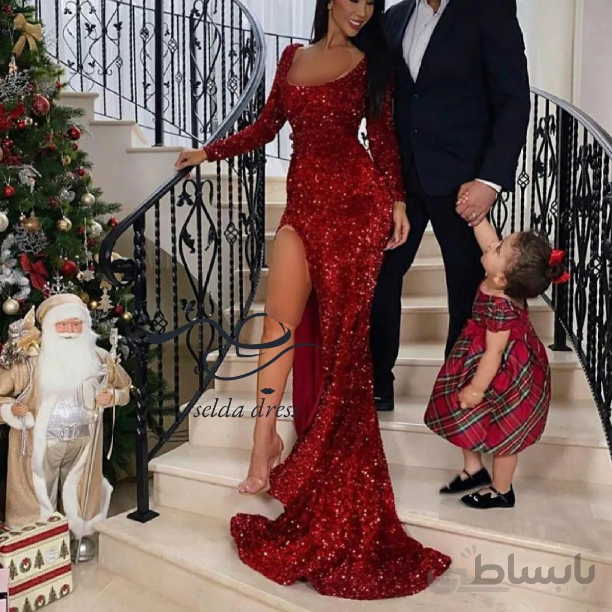 خرید لباس مجلسی ماکسی ۲۰۲۱ پولکی جدید و شیک ۱۶۶ - مشکی / ۳۶ ا 166