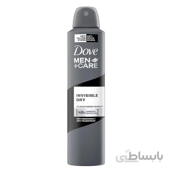 اسپری داو مردانه invisible dry حجم 250ml