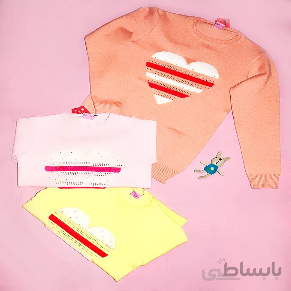 تک بلوز دخترانه قلبی کد530