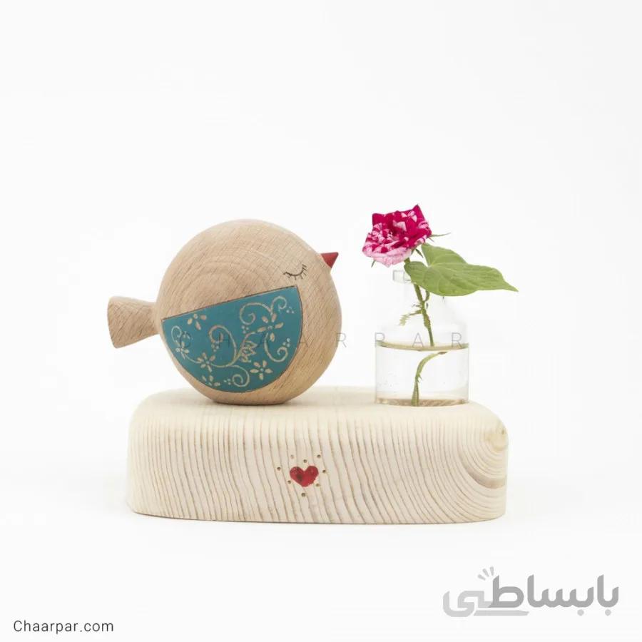 گلدان رو میزی پرنده تکی کد 1022276