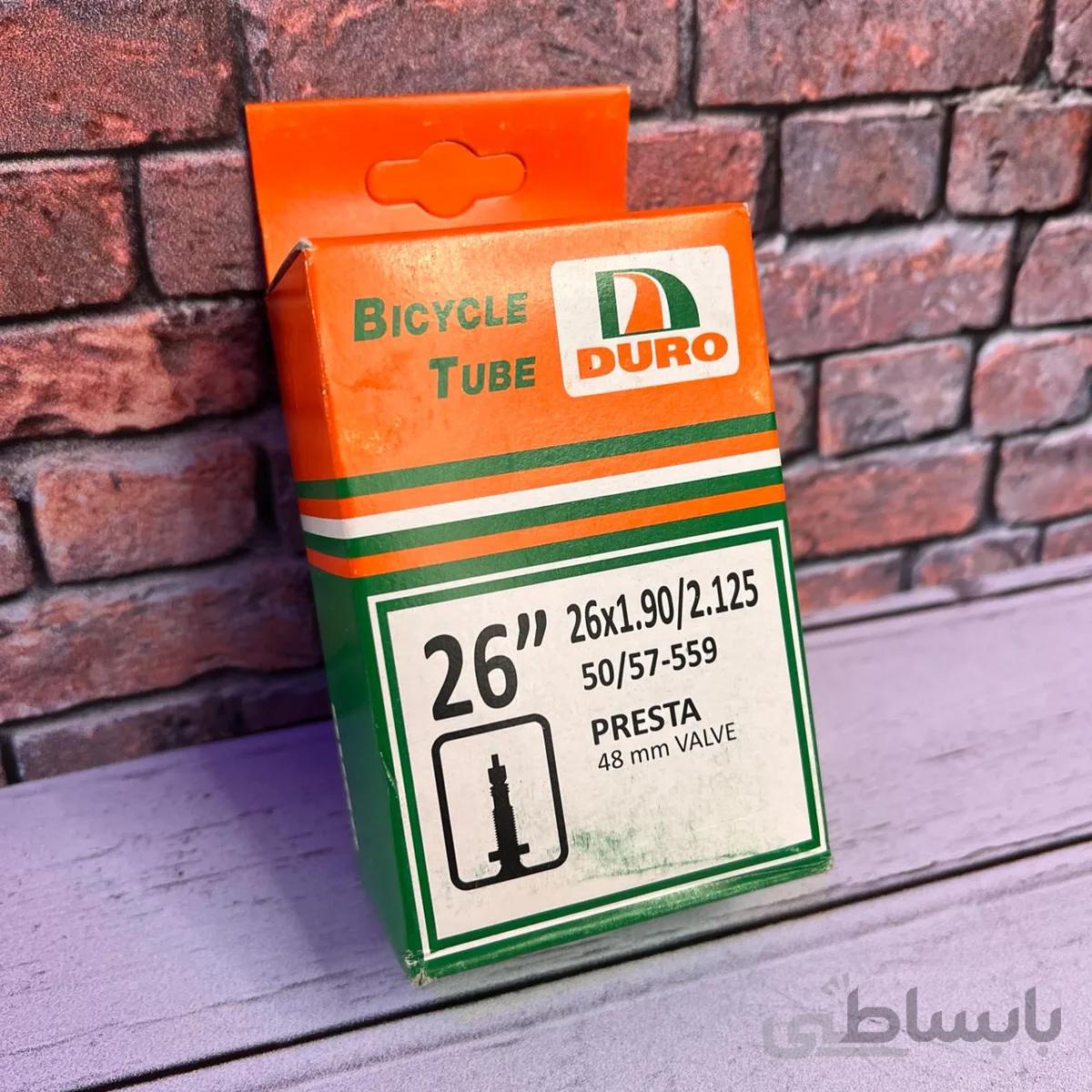 تیوپ دوچرخه والف بلند فرانسوی ۲۶ برند DURO