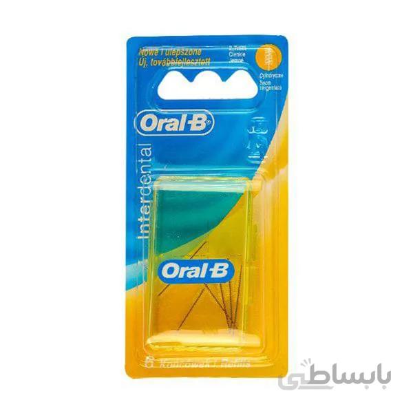 یدک بین دندانی استوانهای اورال بی 6 عددی Oral B Interdental