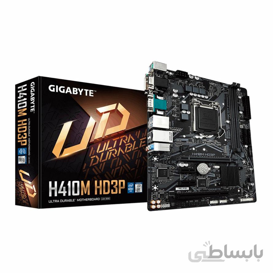 مادربرد گیگابایت H410M HD3P ا Gigabyte H410M HD3P (rev. 1.0) LGA1200 10th Gen Motherboard