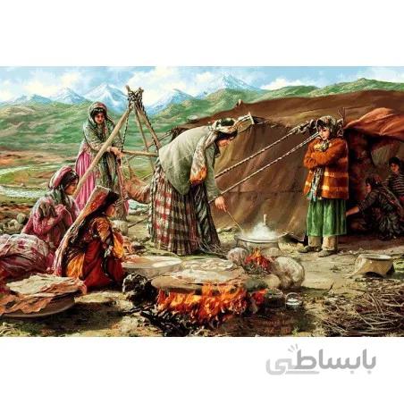 نخ و نقشه تابلو فرش طرح ایرانی کد 91