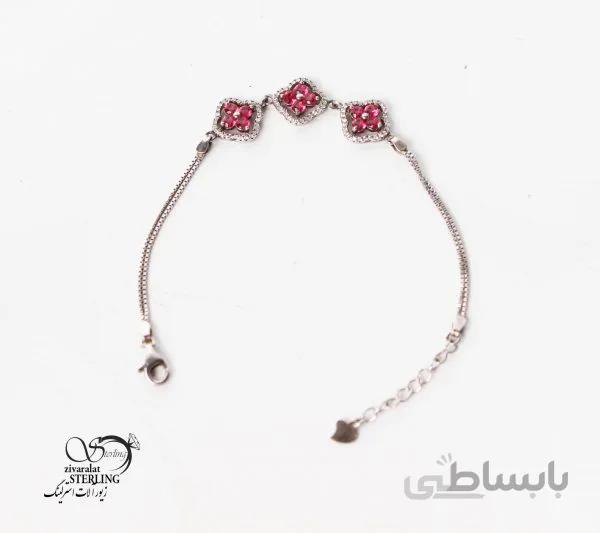 دستبند نقره با طرح سنتی