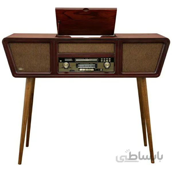 گرامافون پایه دار لوتوس مدل 9800 رنگ ماهگونی