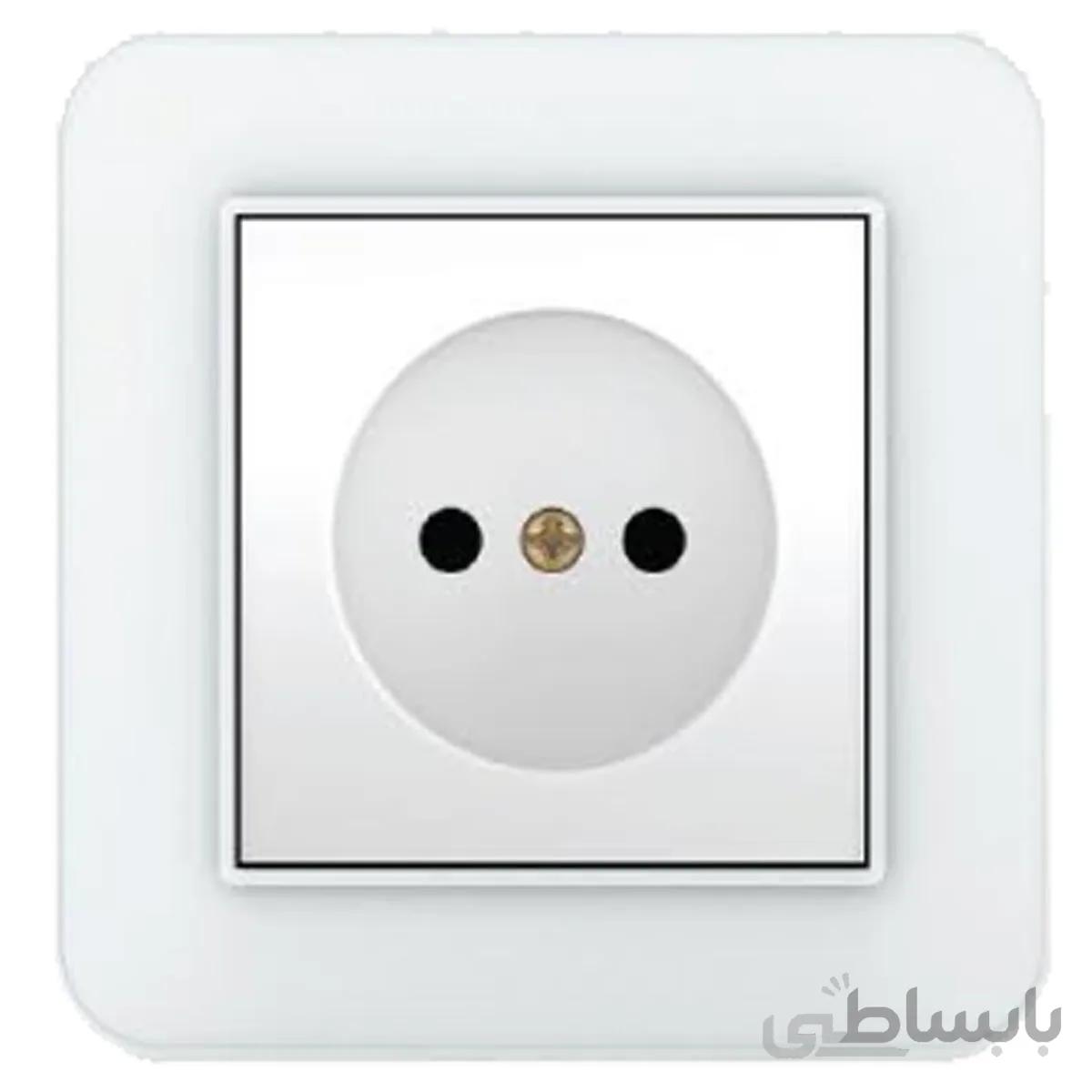 پریز برق (پشت سرامیکی) فضل الکتریک مدل ارس ا Power outlet (ceramic back) Fazl Electric Aras model
