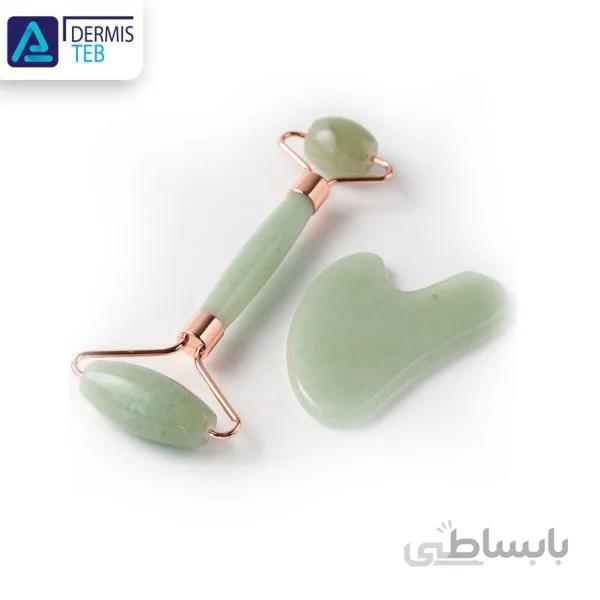 ست جید رولر و گواشوا یوکی بیوتی Gua Sha And Roller Jade Set yuki beauty