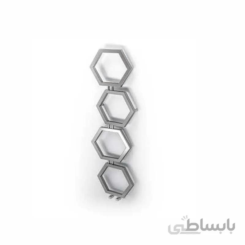 حوله خشک کن استیل هیوا کروم مات