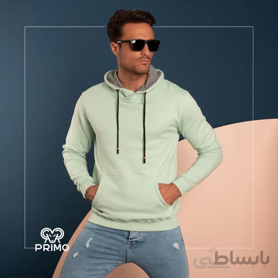 هودی پنبه مردانه مدل ساده داخل کرک 514607
