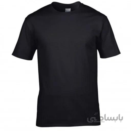 تیشرت مشکی نخی با چاپ طرح دلخواه ا Black Cotton T-Shirt With Custom Design Print