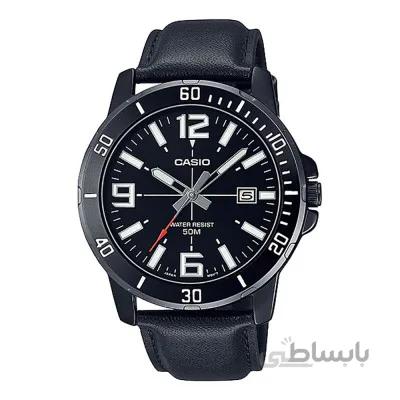 ساعت مچی مردانه اصل | برند کاسیو | مدل MTP-VD01BL-1BVUDF
