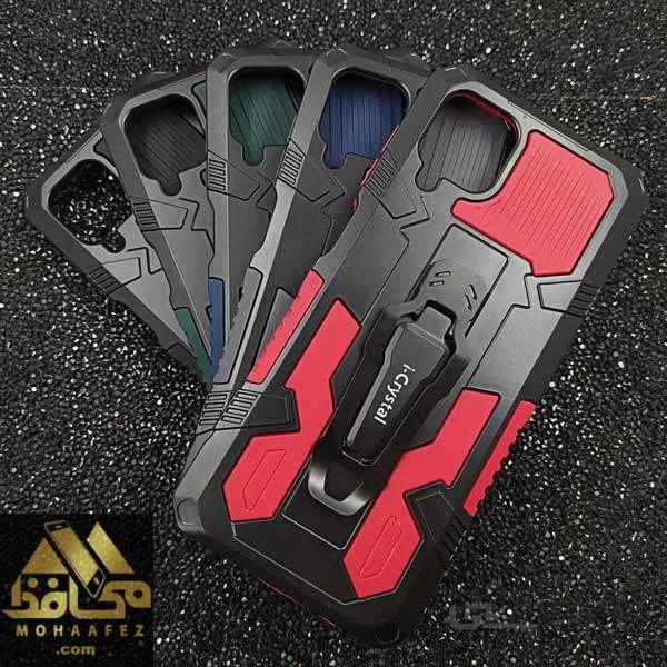 قاب ضد ضربه ی سامسونگ Galaxy A12 / A12 Nacho / M12 هولدر دار کد SA377