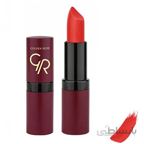 رژ لب گلدن رز مدل ولوت مات شماره 24 ا 24