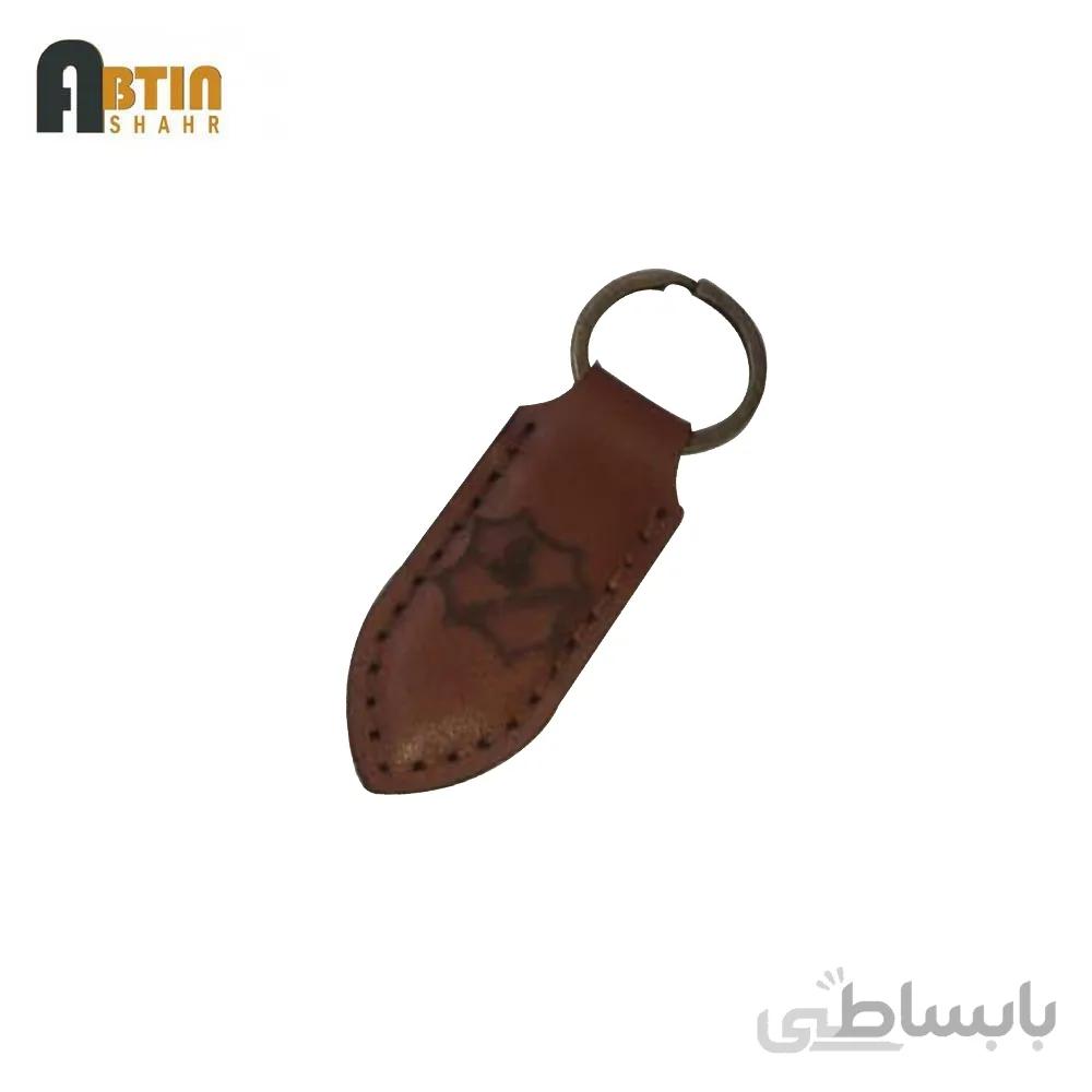 جا کلیدی چرم گاوی دست دوز کد ۲