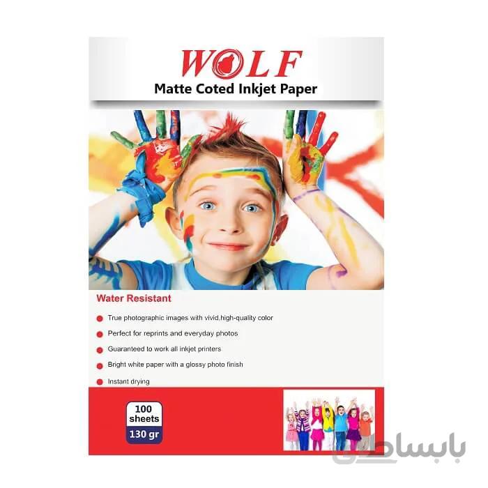 کاغذ کتد 130 گرمی ولف سایز A4