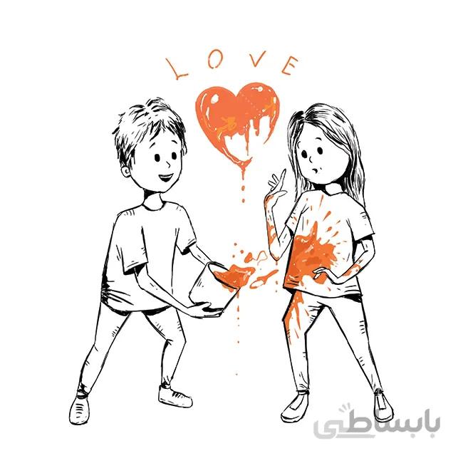 تصویر گری عاشقانه