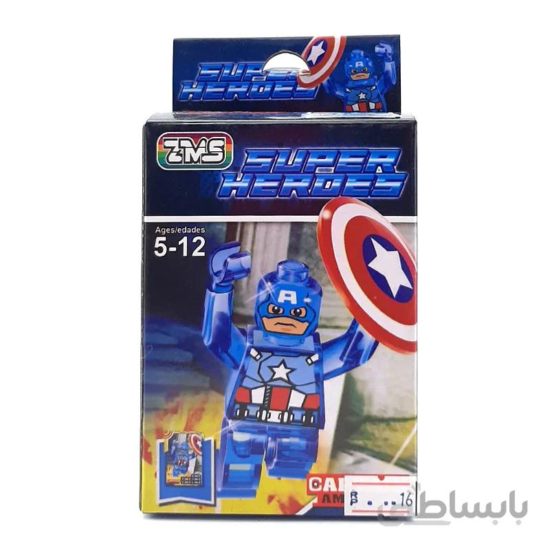ساختنی سری SUPER HEROES مدل Captain America کد 202-8