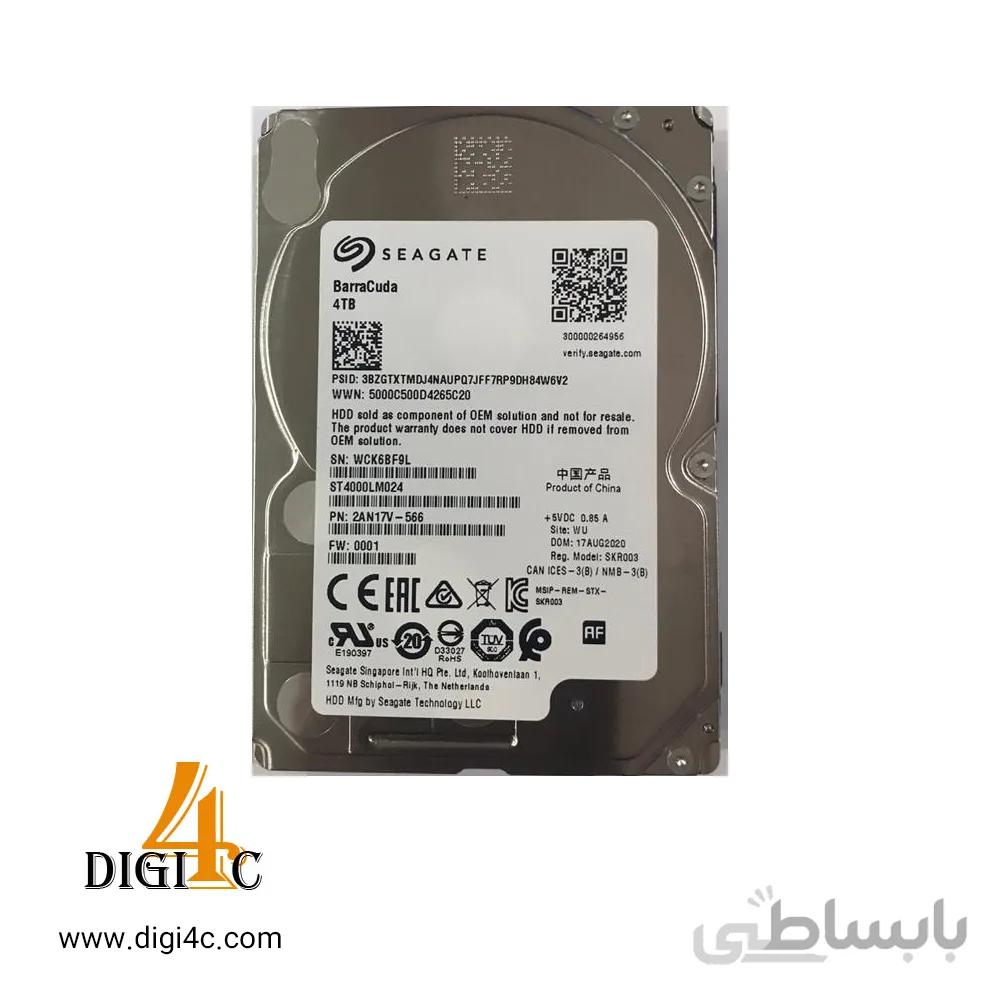 هارددیسک اینترنال لپ تاپی سیگیت ۲.۵اینچ 4 ترا