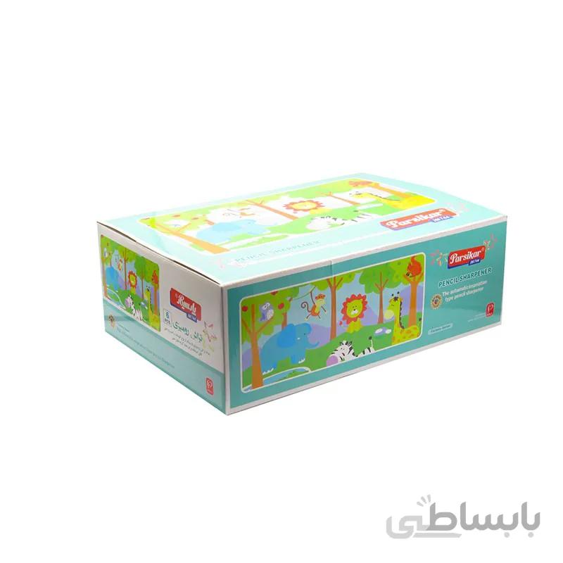 تراش رومیزی پارسیکار مدل JM744 طرح فيل (بسته 12 عددی)