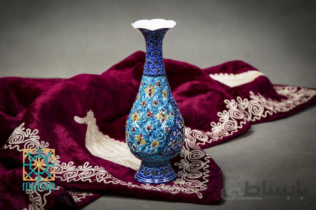 گلدان میناکاری کد 19