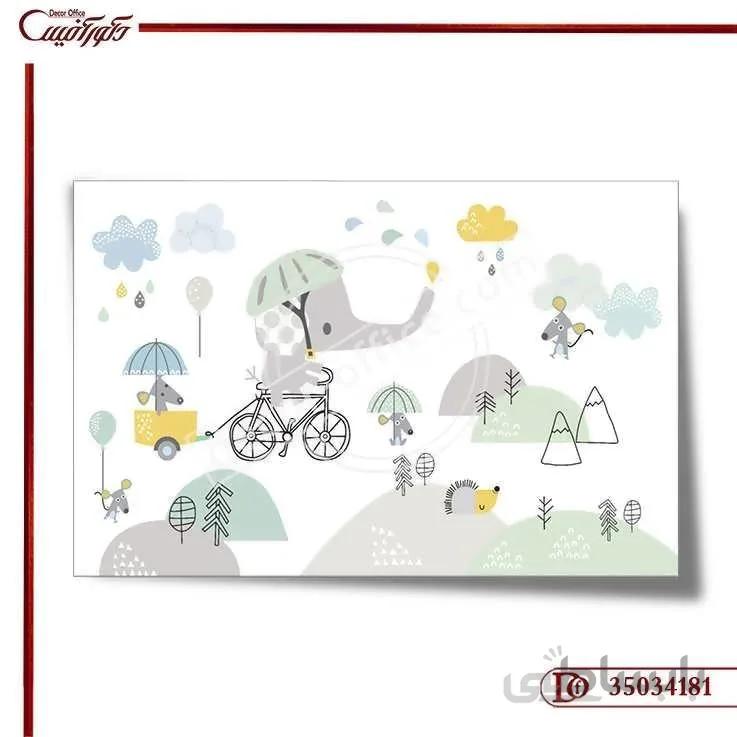 کاغذ دیواری سه بعدی کودکانه 4181 ا Children's 3D wallpaper 4181