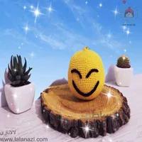 عروسک بافتنی آویز ایموجی ( کد 90003 )