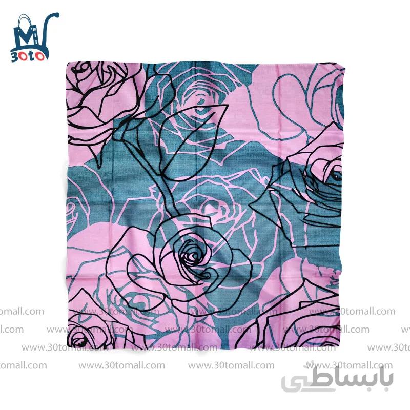 روسری نخی طرح گل مدل hs008
