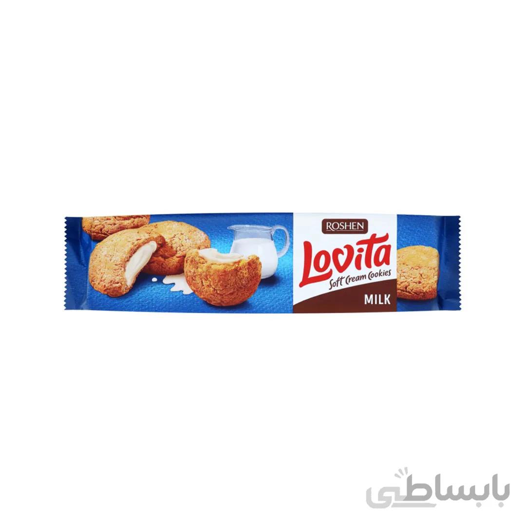 بیسکوییت شیری لویتا 170 گرمی روشن Roshen