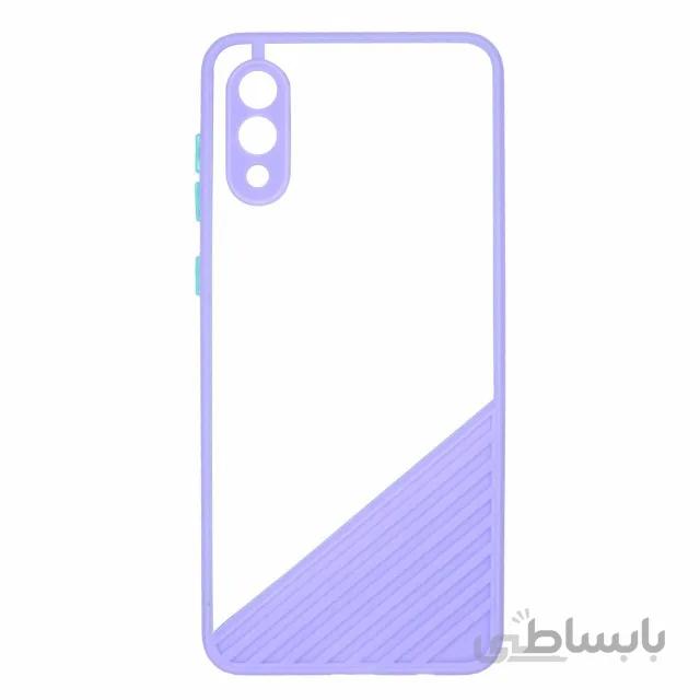 قاب گوشی سامسونگ Galaxy A02 / M02 ژله ای شفاف دور رنگی محافظ لنز دار مدل SHDM