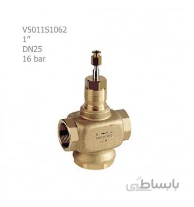 شیر موتوری هانیول دوراهه برنجی "1 مدل V5011S1062