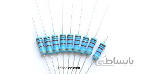 مقاومت 220 اهم 1/2 وات 5 درصد