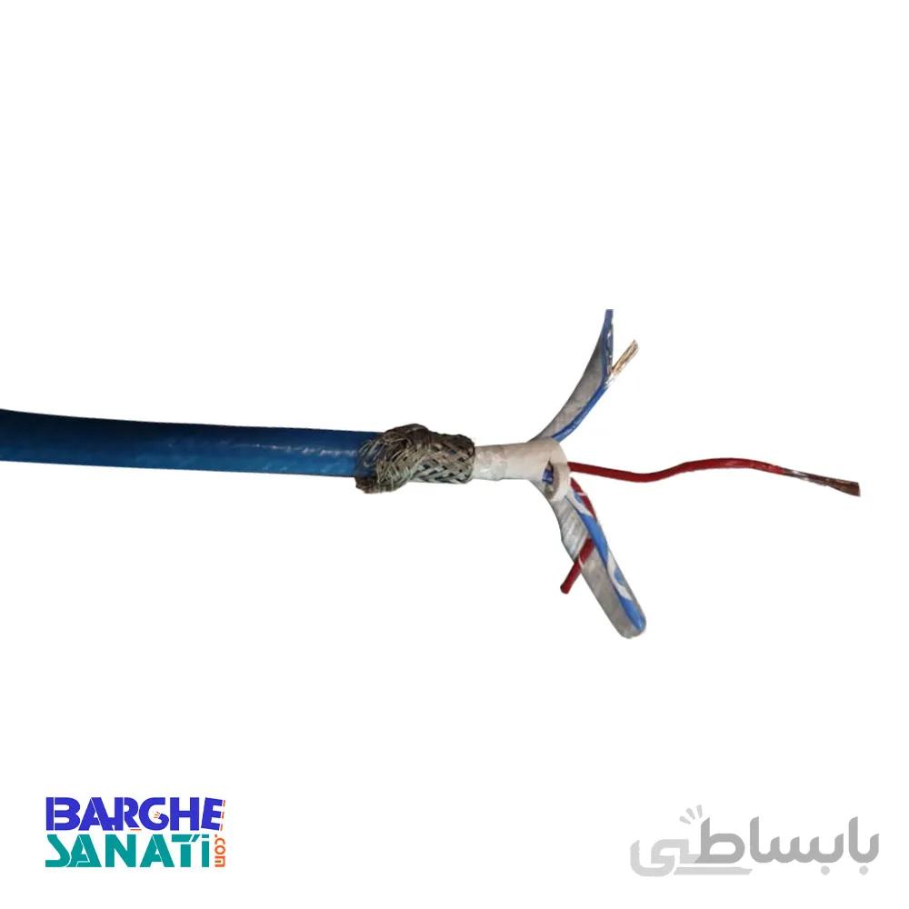 کابل ترموکوپل تایپ J دو زوج روکش تفلونی شیلد دار برند مانیاد صنعت