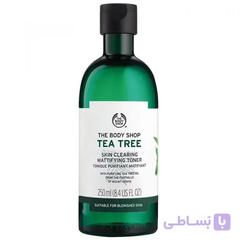 تونر مات کننده درخت چای بادی شاپ (تی تری) اصل | ۲۵۰ میل ا The Body Shop Tea Tree Skin Clearing Mattifying Toner | 250ml کد 330090
