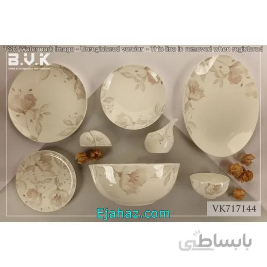 سرویس 29 پارچه 6 نفره بن چاینا بی وی کی مدل 7144 بی وی کی (BVK)