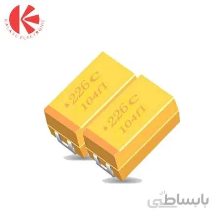 خازن تانتالیوم 22 میکرو فاراد 16 ولت SMD