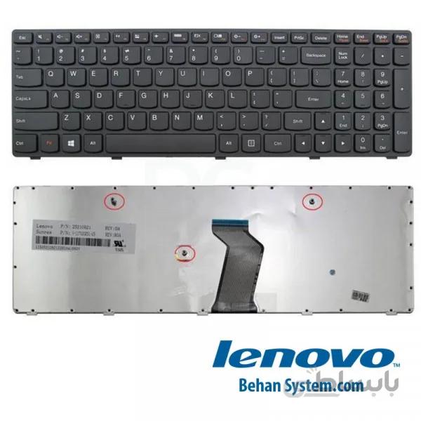 کیبورد لپ تاپ لنوو IdeaPad مدل G510 ا به همراه لیبل کیبورد فارسی جدا گانه