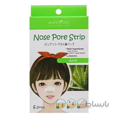 چسب پاک کننده منافذ بینی پیور تری Pure Tree Nose Pore Strip