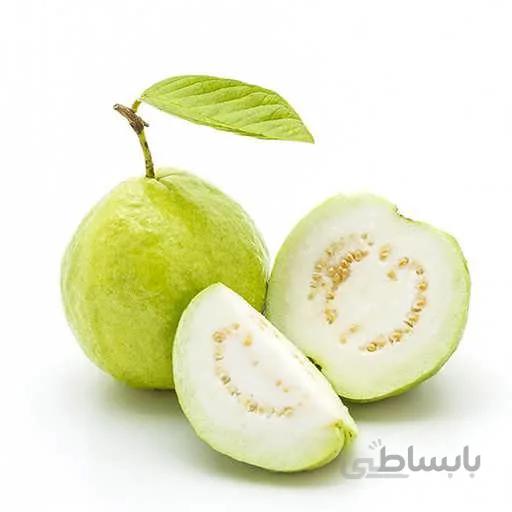 بذر گواوا سیبی زرد معطر داخل سفید