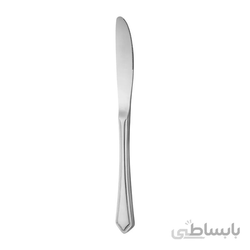 کارد غذاخوری 6 نفره ناب استیل طرح ونیز استیل براق 6 پارچه ا Nab-Steel Venice Steel Knife Table 6 Pieces