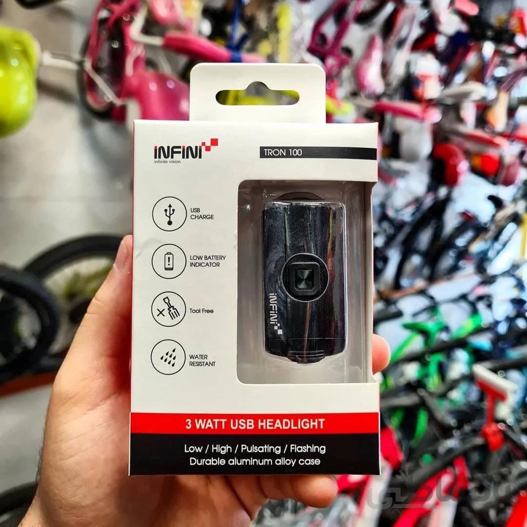 چراغ جلو دوچرخه اینفینی مدل I-280P TRON 100