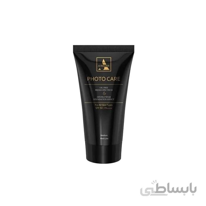 ضد آفتاب فوتوکر SPF 50 اورلین AURELIEN - رنگ طبیعی 02