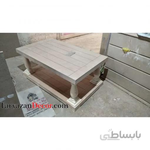 میز جلو مبلی خام فریازان دکور مدل