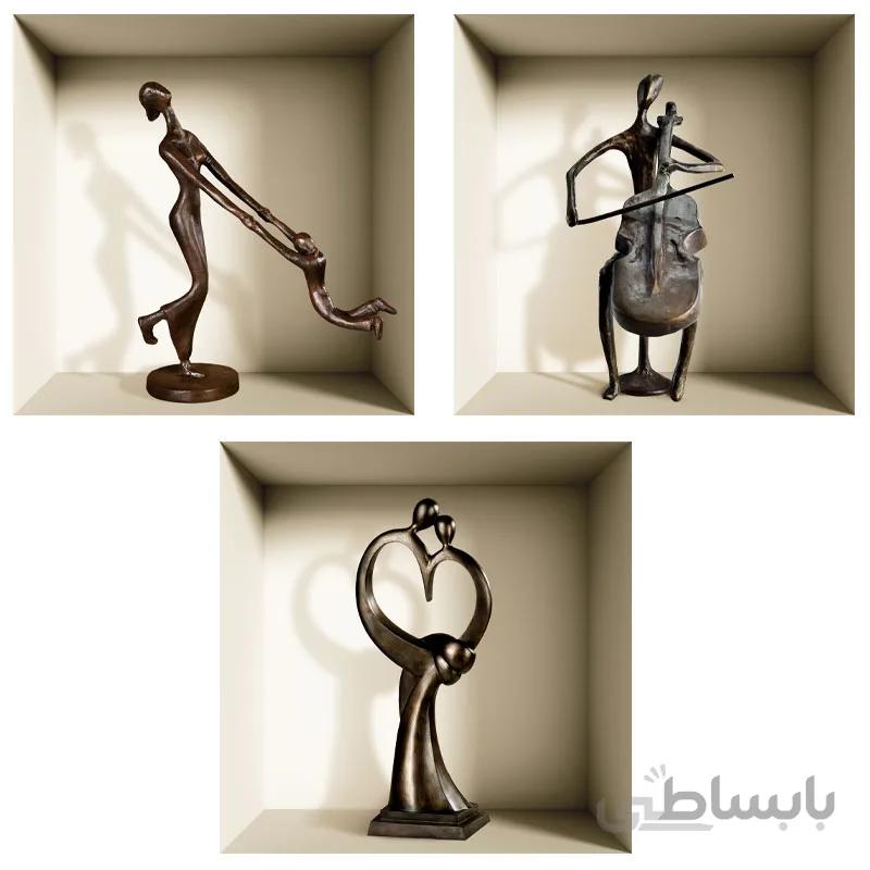 استیکر 33cm طاقچه مجازی مدل VS09 – پک ۳ عددی – تمام چسب