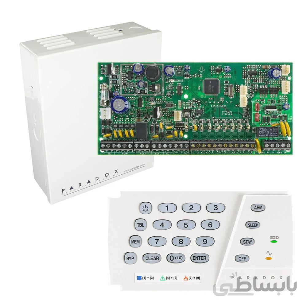 کنترل پنل SP6000 به همراه کی پد K636 پارادوکس + جعبه فلزی